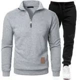Trainingsanzug Set Herren Jogging Sportanzug Sweatshirt Jogginghose Langarm Suit – Bild 5