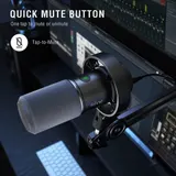 USB Microphone XLR Dynamisches Mikrofon PC für Streaming Podcast Studio Gaming – Bild 5