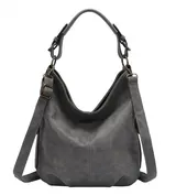 DAMEN TASCHE SHOPPER HOBO BAG SCHULTERTASCHE UMHÄNGETASCHE LEDER OPTIK REISE – Bild 1