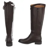Damen Stiefel mit Reißverschluss Ital-Design 2484 in Braun – Bild 5