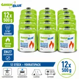 Gaskartusche 500g x12 Propan Butan EN417 Schraubkartusche Camping Kartusche 7/16 – Bild 1