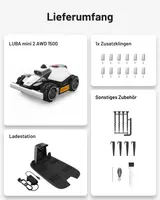 Mammotion LUBA Mini 2 AWD 1500 Mähroboter ohne Kabel bis 1500m² 80% Steigung APP – Bild 11