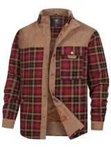 Indicode Herren Übergangsjacke INHolz-Hemd Jacke Holzfällerhemd Teddyfutter – Bild 1