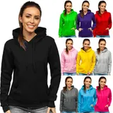 Kapuzenpullover Sweatshirt Pullover Hoodie Langarmshirt Damen BOLF Unifarben – Bild 2