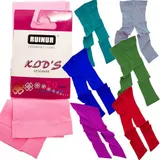 7 PAAR! Leggings Kinder Mädchen Leggins Farben glatt 7 Farben 3-4 Jahre 104-110 – Bild 1