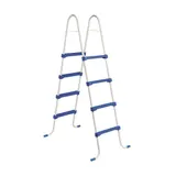Stahlwandpool Gre GIANT Set rund 460x120cm Pool weiss Folie blau Leiter Skimmer – Bild 10