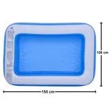 Planschbecken Kinderpool Gartenpool Babypool aufblasbar 155x108x46cm rechteckig – Bild 4