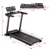 10% Laufband Klappbar elektrisch Walking Pad LCD mit Steigung Neigung 12km/h – Bild 17