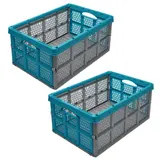 Garronda Transportbox Klappbox Faltkiste Kiste Korb 51 x 34,5 x 22,5 cm HDPE  – Bild 1