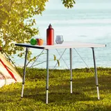 Campingtisch klappbar Wetterfest Höhenverstellbar Outdoor Klapptisch Gartentisch – Bild 2
