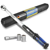 Drehmomentschlüssel Goodyear inkl. Stecknüsse 17+19 mm 40 und 210 Nm Auto – Bild 1