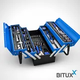 Werkzeugkoffer Werkzeugkiste Werkzeugset Bestückt Aufklappbar 85tlg Bituxx® – Bild 1