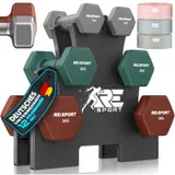 RE:SPORT® Hantel Set 3 Paar Neopren Kurzhanteln Hanteln Krafttraining Fitness – Bild 1