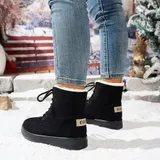 Damen Stiefeletten warm gefüttert Stiefel Winter Boots Schuhe Winterstiefel NEU – Bild 3