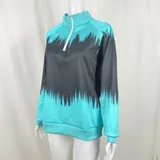 Sweatshirt Langarmshirt Pullover Pulli Sport Damen Farbverlauf Oberteil Tops – Bild 3