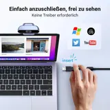 UGREEN Webcam Full HD 1080P/30fps USB Webcam für PC, Webcam mit Mikrofon, klares – Bild 4