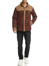 Indicode Herren Übergangsjacke INHolz-Hemd Jacke Holzfällerhemd Teddyfutter – Bild 6