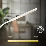 LED Stehlampe Touch Dimmbar Warmweiß Schwenkbar Leselampe 170cm USB-C Weiß – Bild 5