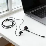 Abnehmbare Mikrofon Ohrh?rer 10 mm Lautsprecher Gr??e ABS Material In-Ear Des – Bild 12