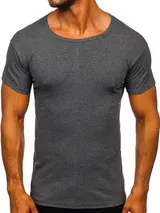T-Shirt Tee Rundhals Kurzarm Classic Basic Casual Sport Herren BOLF Unifarben – Bild 1