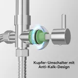 Edelstahl Duschset Duschsystem Duscharmatur Regendusche Handbrause Duschbrause – Bild 10