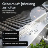 Outdoor Küche Gasgrill Edelstahl 6 Brenner 24,1 kW mit Spüle & Kühlschrank – Bild 6