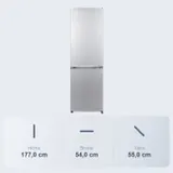 Beko Kühl Gefrierkombination Freistehend Edelstahl Standkühlschrank 262L NEU – Bild 9