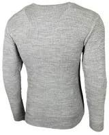 Herren Pullover Slim Fit Rundhals Strick-Pullover Longsleeve in Feinstrick B-132 – Bild 3