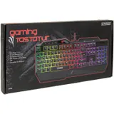 Schwaiger USB Gaming Keyboard Tastatur RGB LED Beleuchtet Smartphone-Halterung – Bild 2