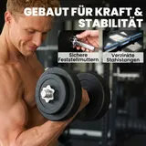 Hantelset 2er Kurzhanteln, 50 kg Kurzhantel Set für Krafttraining, Fitness Stahl – Bild 6