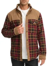 Indicode Herren Übergangsjacke INHolz-Hemd Jacke Holzfällerhemd Teddyfutter – Bild 2