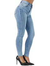 Tazzio Jeans Damen High Waist Skinny Fit Jeanshose Stretch Denim Hose – Bild 5