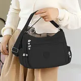 Damen Handtasche Umhängetasche Crossbag schwarz Crossbody Bag Schultertasche DE – Bild 3