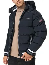 Indicode Herren Winterjacke Marlon-Jacke Steppjacke Kapuze Daunen Optik Männer – Bild 2