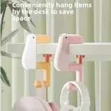 Handtasche Aufhänger abnehmbar Entenform Tisch Haken rutschfest ABS Schreibtisc – Bild 8
