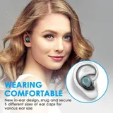 Bluetooth 5.0 True Wireless Earbuds IPX6 Wasserdicht In Ear Sport Stereo Headset – Bild 4