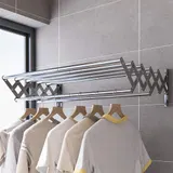 Wäscheständer Wandmontage ausziehbar Wäschetrockner mit 7 Stangen 80cm DHL – Bild 11