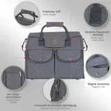 LCP Große Wickeltasche Baby Kinderwagentasche Windeltasche Henkel + Schultergurt – Bild 3