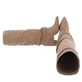 Damen Stiefel mit Reißverschluss Ital-Design 4699 in Hellbraun – Bild 2