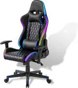 Gaming Stuhl RGB LED Beleuchtung Gamer Sessel Gaming Chair Gamingstuhl – Bild 7