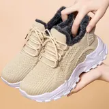 Winterschuhe Damen Sportschuhe Laufschuhe Warm Gefütterte Sneaker Walkingschuhe – Bild 4