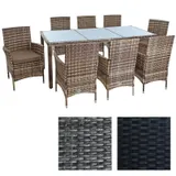 Polyrattan Sitzgruppe Essgruppe Gartenmöbel Set Rattanmöbel Gartenset Rattan – Bild 13