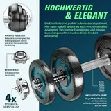 Hantelset Gusseisen 15 - 60 kg Kurzhanteln Langhantel Set Hantel Hantelscheiben – Bild 3