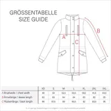 Marikoo Damen warme Winter Softshell Jacke Parka Mantel lang mit Kapuze B964 – Bild 8