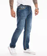 Rock Creek Herren Jeans Hosen Comfort Fit dicke Naht Denim Blau Herrenjeans M70 – Bild 7