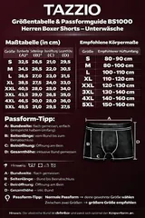 TAZZIO Boxershorts Men Herren 8er Pack Unterwäsche Unterhosen Männer Retroshorts – Bild 9