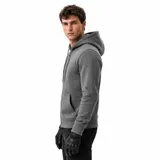 Motorrad Hoodie Aramid Herren Biker Jacke CE-Protektoren Grau Motorrad jacke Neu – Bild 20
