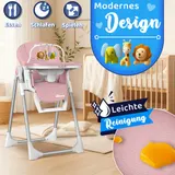 KIDUKU® Hochstuhl Baby 3in1 Kinderstuhl Kinderhochstuhl mit Liegefunktion Tisch – Bild 8