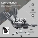 Bürostuhl mit Massagefunktion, Ergonomischer Schreibtischstuhl mit Liegefunktion – Bild 7