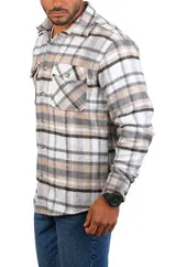 Herren Karo Flanellhemd Carisma Holzfäller Hemd warm kariert regular fit 8615 – Bild 3